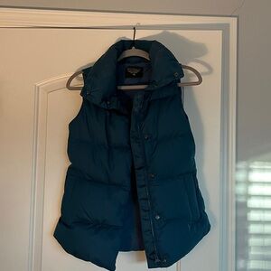 Athleta Blue Puffer Vest XXS